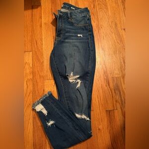 Rewash Mid-Rise Distressed Skinny Jeans – Size 7/28